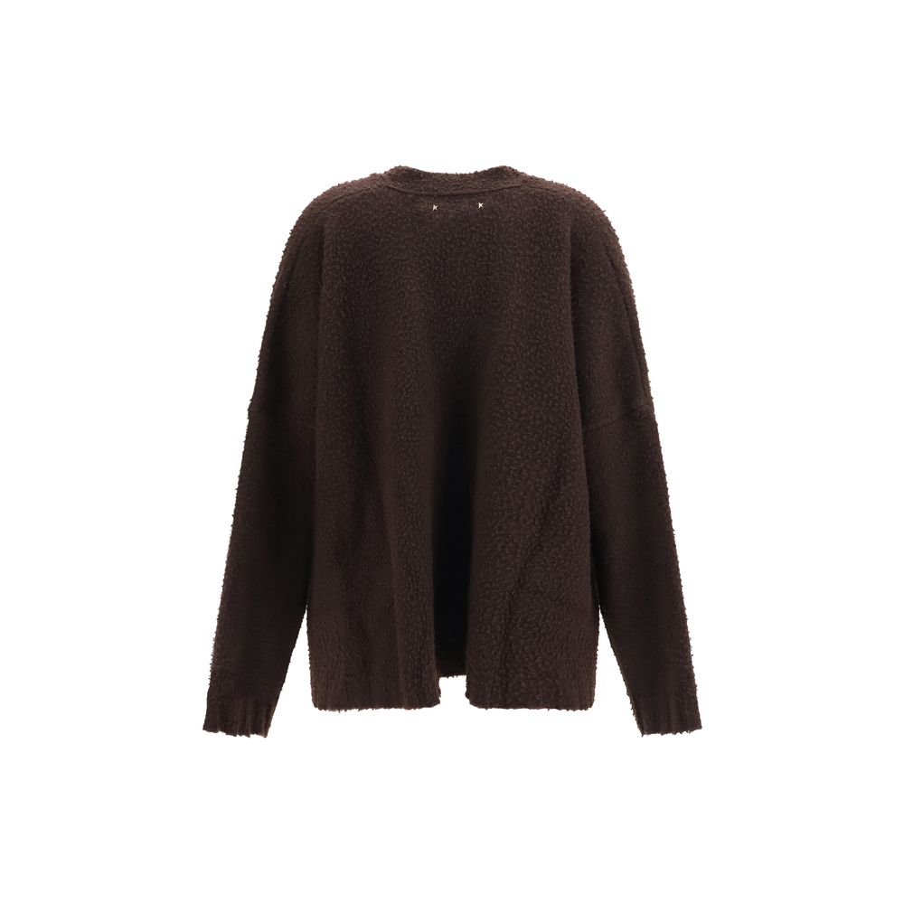 Golden Goose Brauner Woll Cardigan Oves Aries
