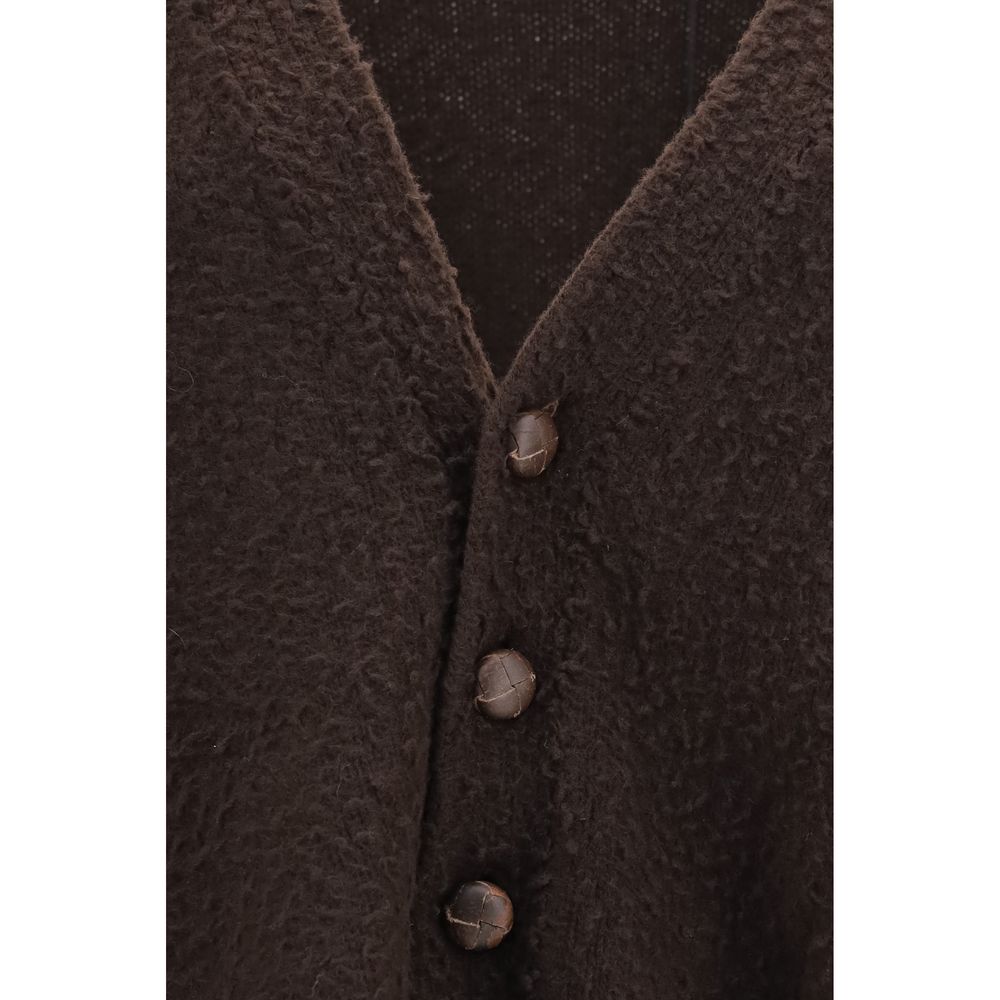 Golden Goose Brauner Woll Cardigan Oves Aries