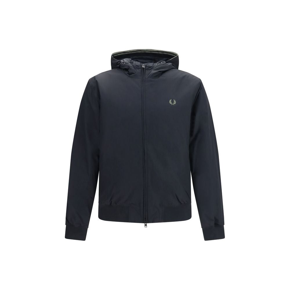 Fred Perry Schwarze Polyamid-Shell-Jacke