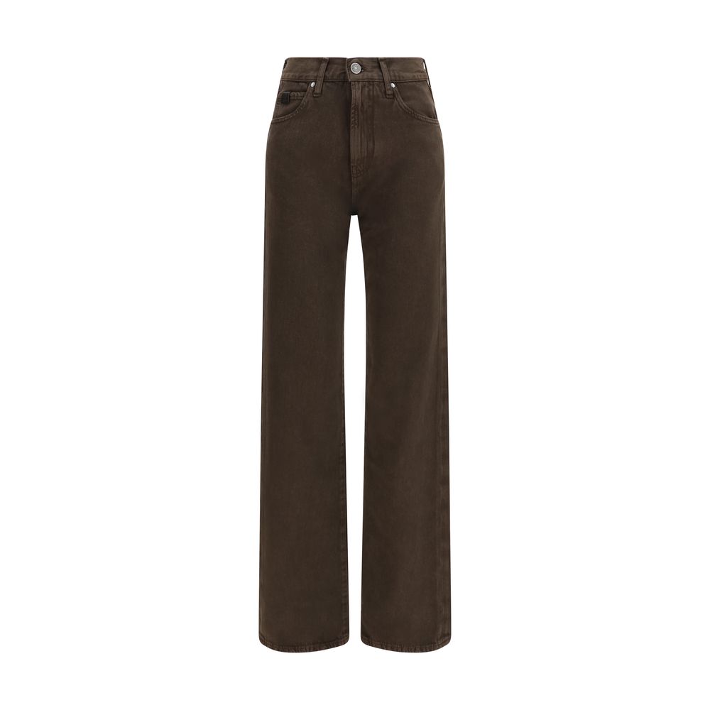 Jacob Cohen Braune Baumwolljeans mit geradem Bein