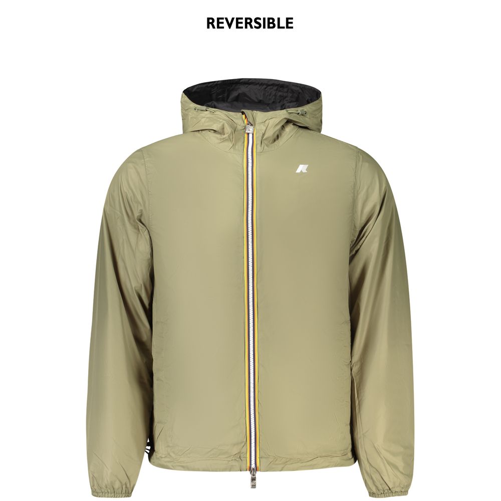 K-WAY Schwarze Nylon-Shell-Jacke