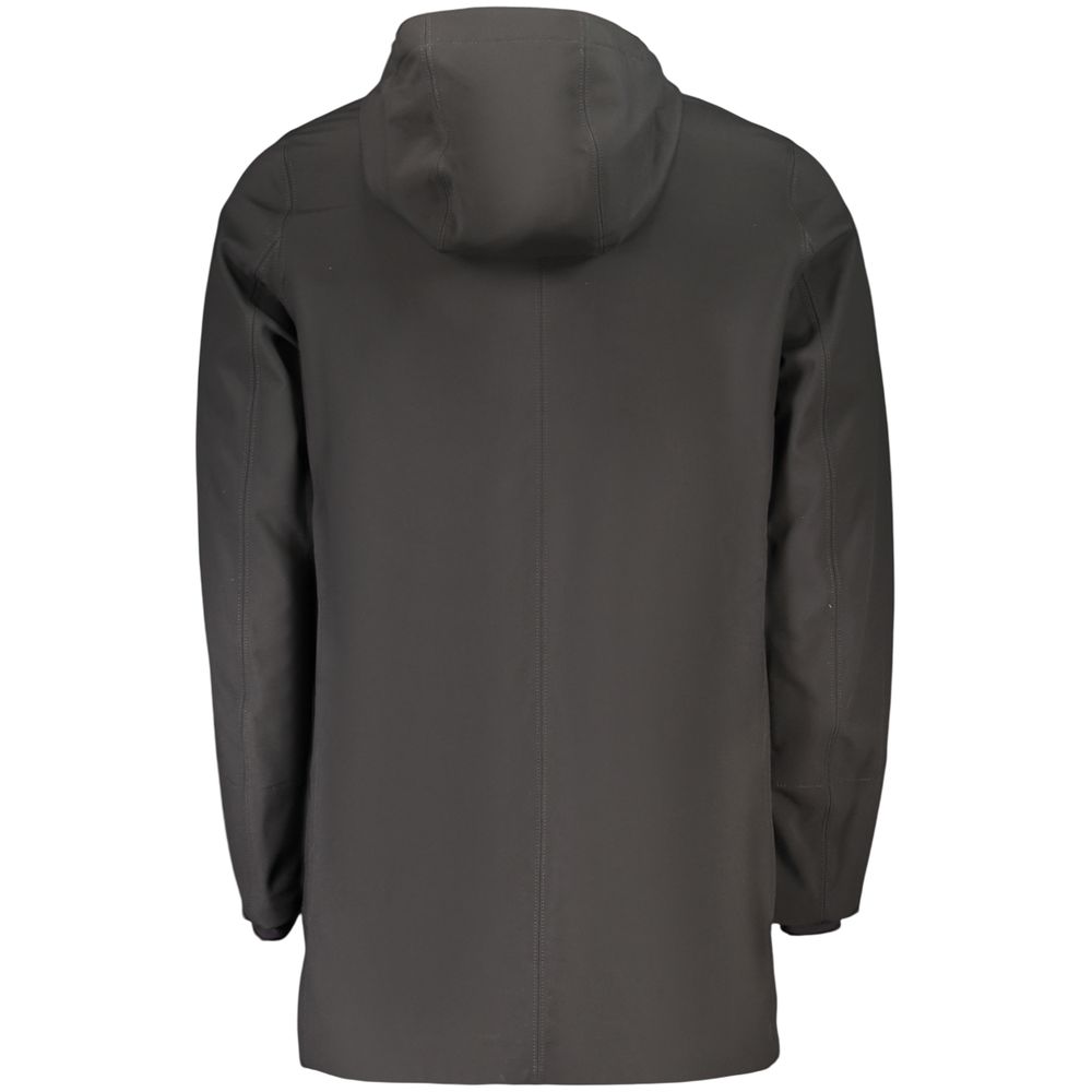 K-WAY Schwarze Polyester-Herrenjacke