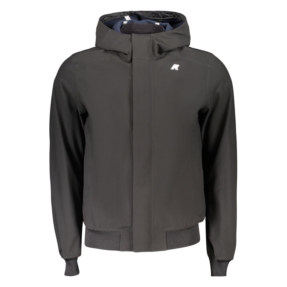 K-WAY Schwarze Herrenjacke aus Polyester
