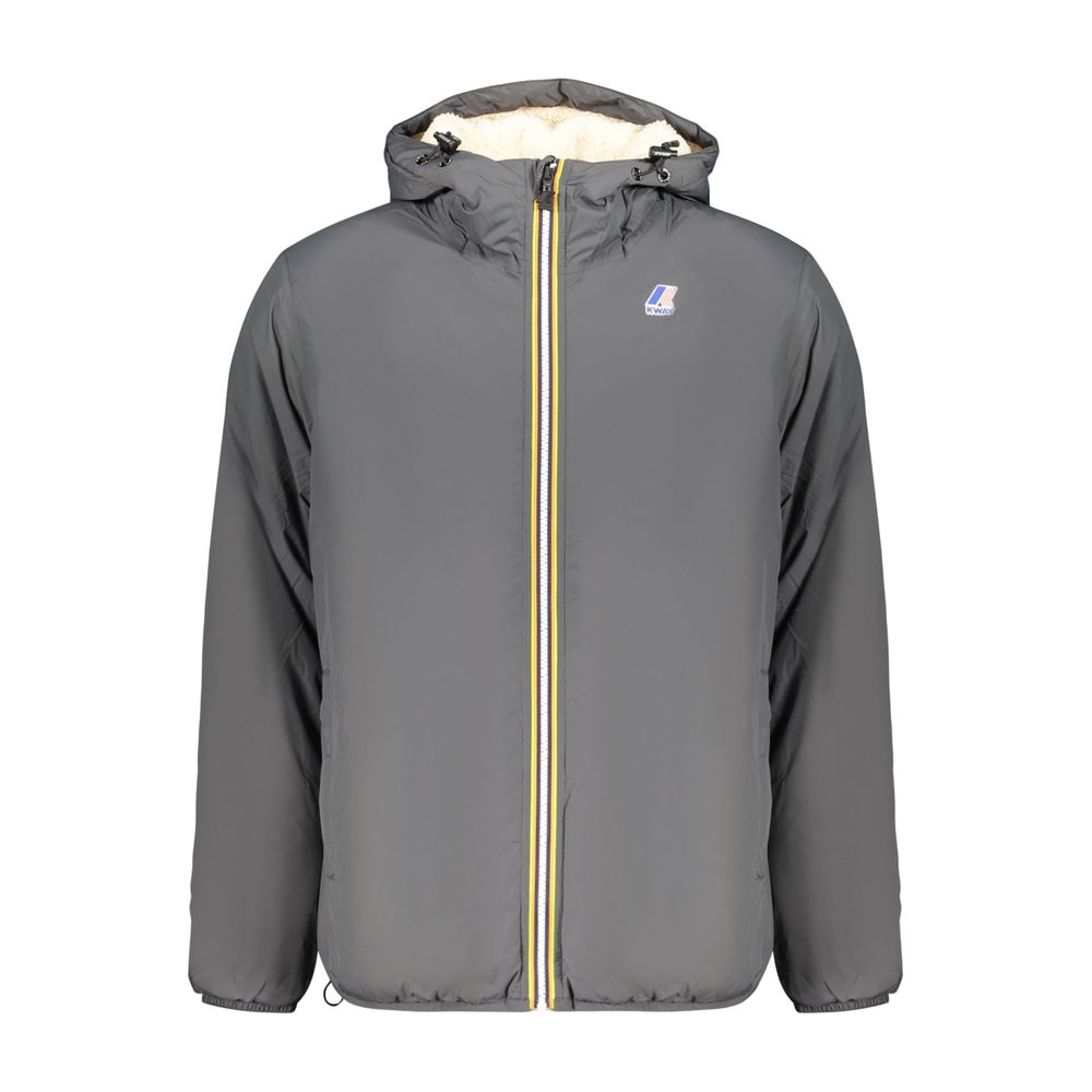 K-WAY Graue Herrenjacke aus Polyamid