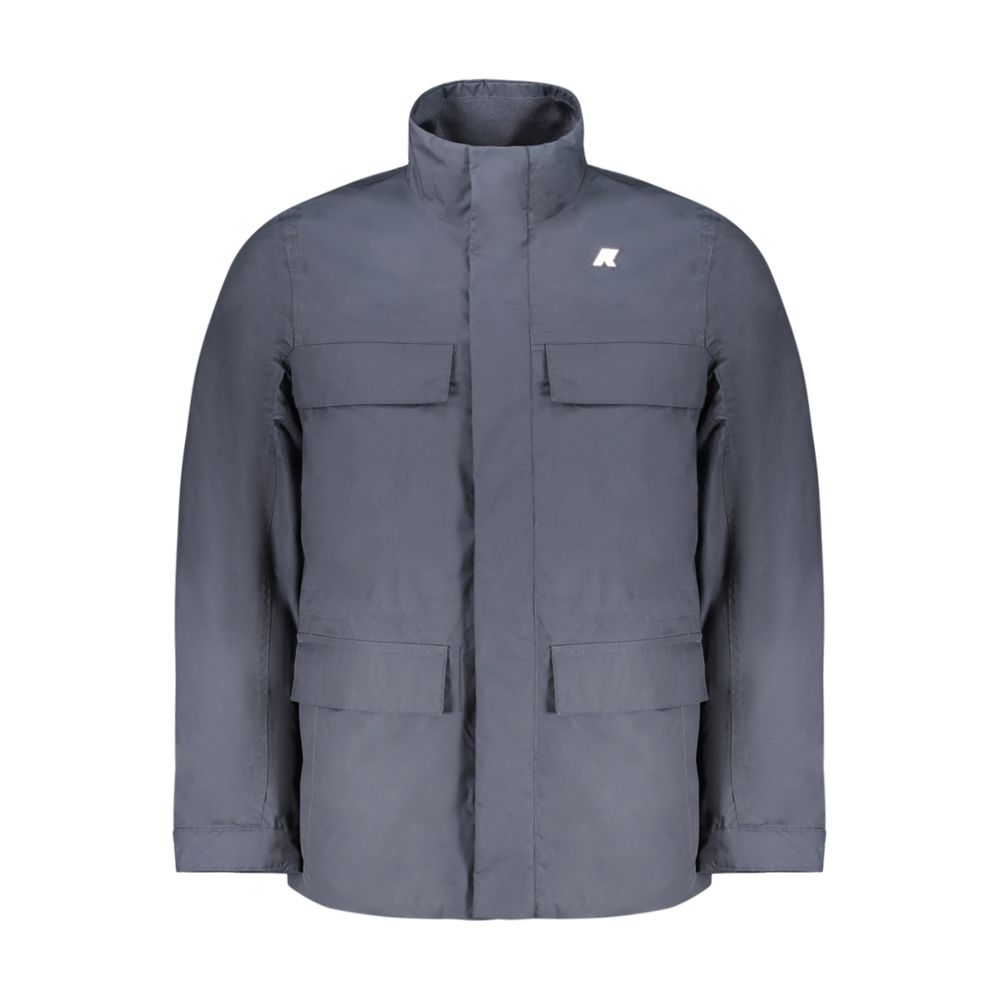 K-WAY Blaue Herrenjacke aus Polyester