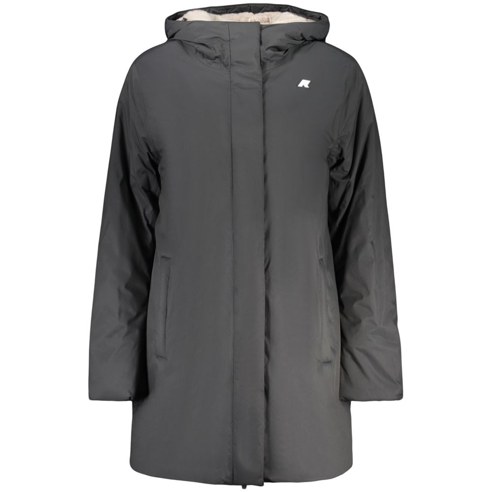 K-WAY Schwarze Damenjacke aus Polyester