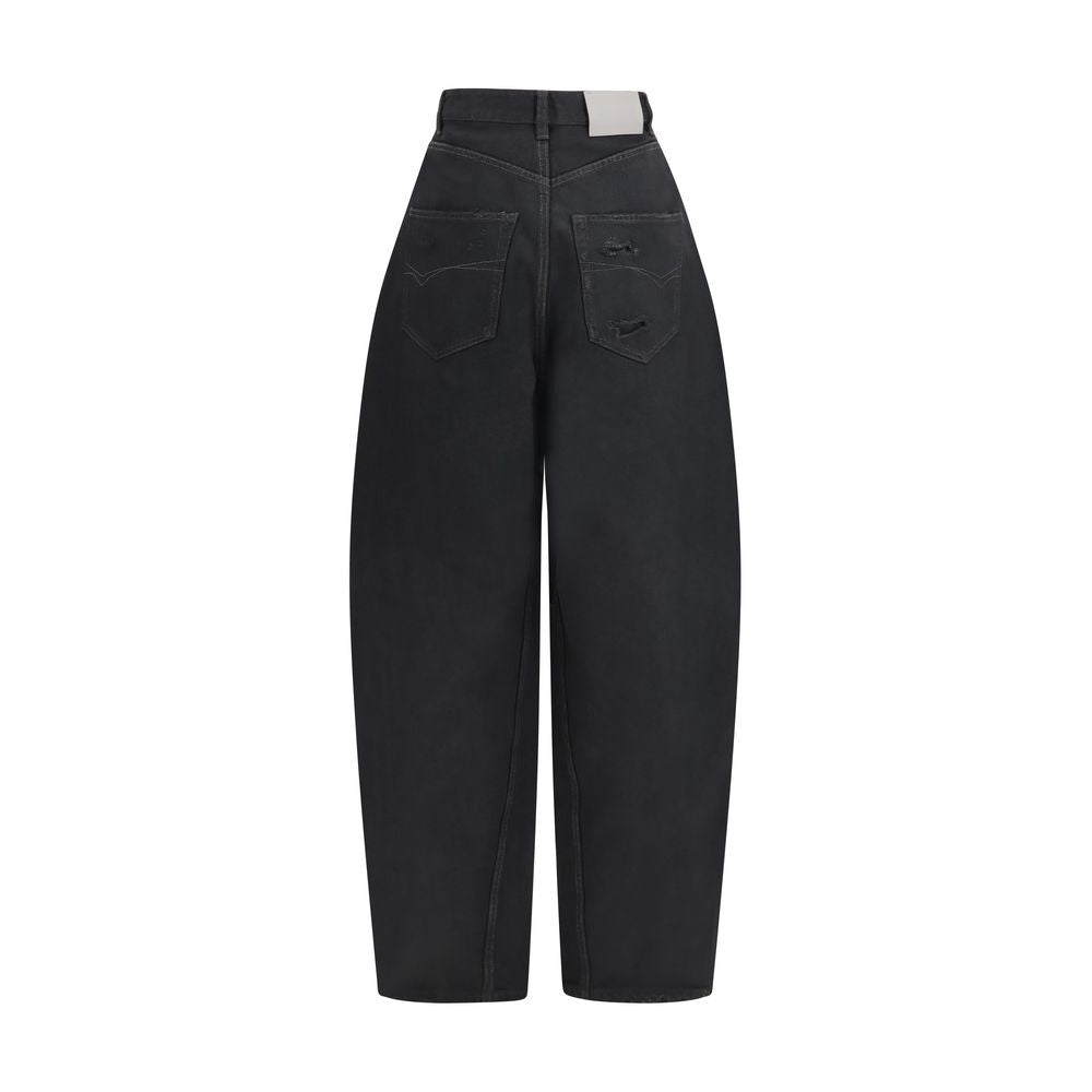Balenciaga Schwarze Baumwoll-Freizeithose