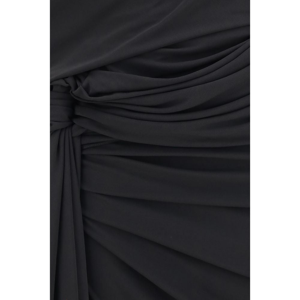 Balenciaga Schwarzes Viskose-Freizeitkleid