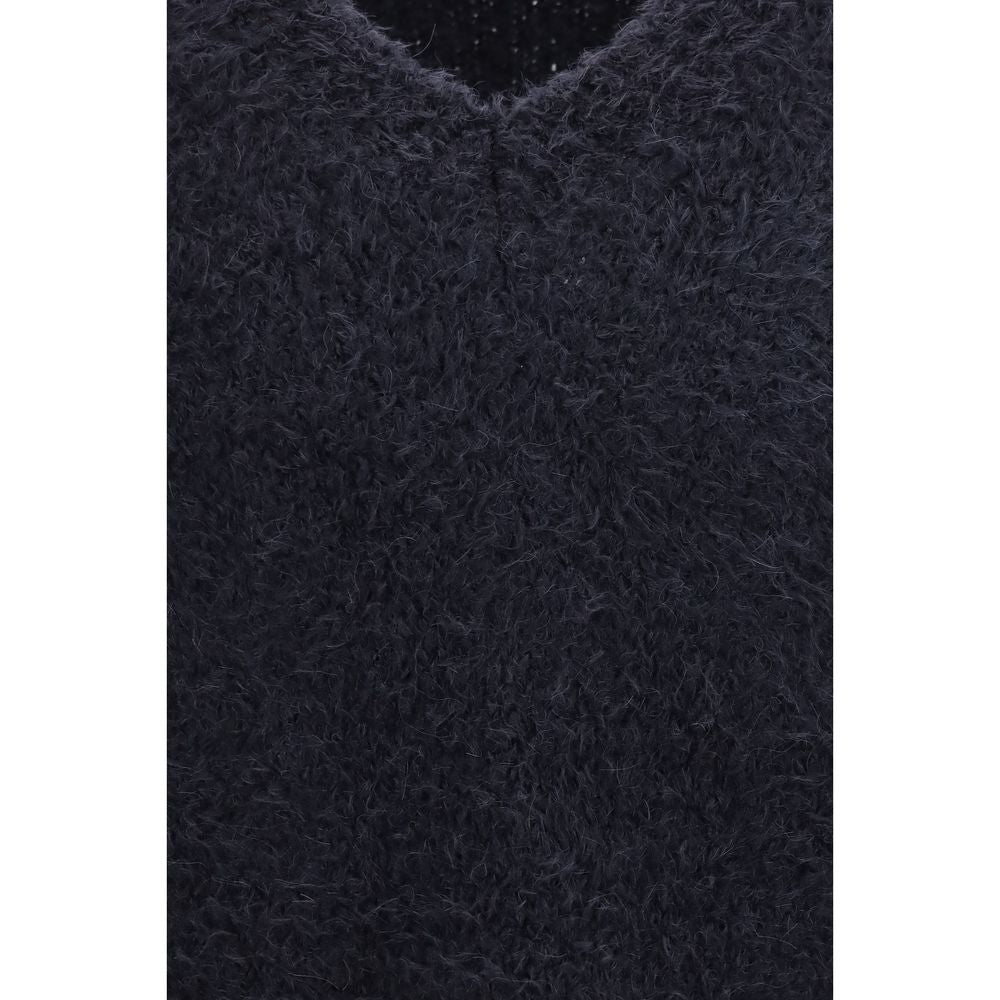 Dolce & Gabbana Blauer Marabou-Pullover