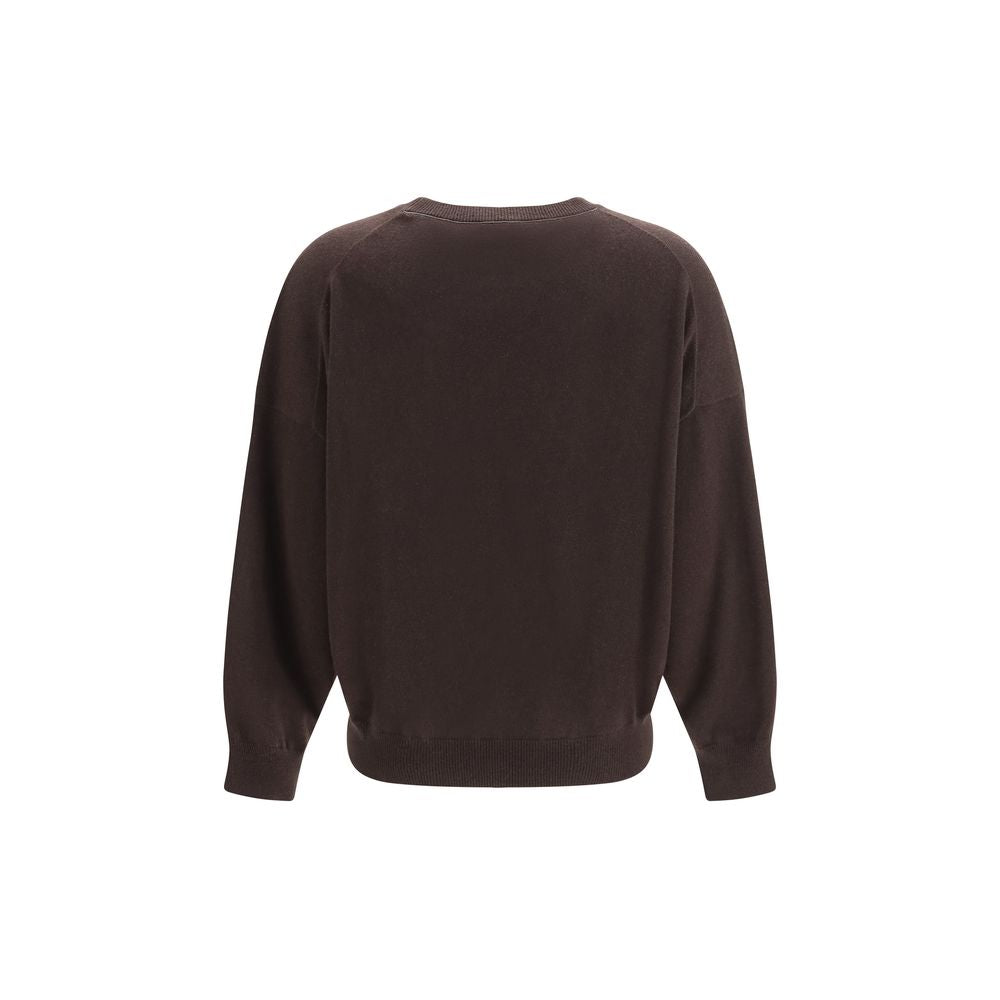 Brunello Cucinelli Brauner Kaschmirpullover
