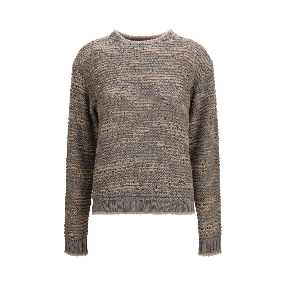 Fabiana Filippi Grauer Oves Aries Wollpullover