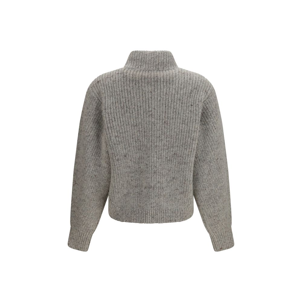 Fabiana Filippi Grauer Oves Aries Wollpullover