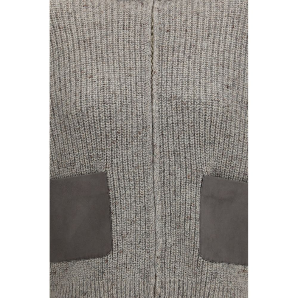 Fabiana Filippi Grauer Oves Aries Wollpullover