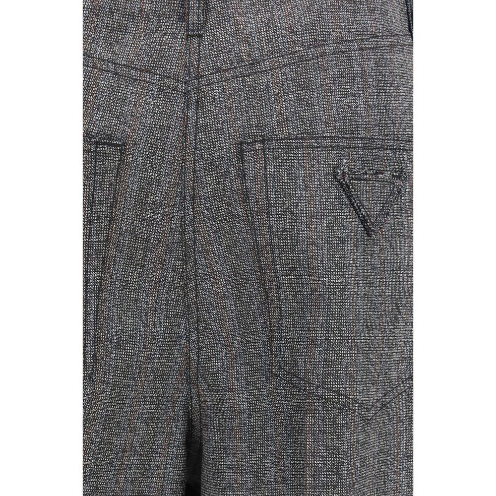 Prada Graue Hose aus Ovis Aries Wolle