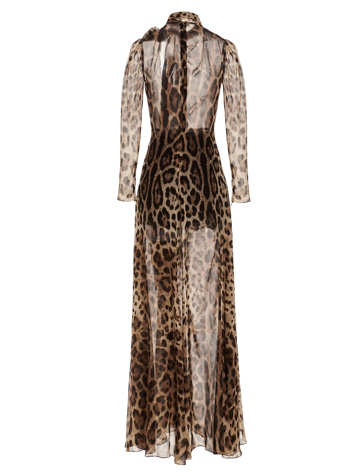 Dolce & Gabbana Braunes Hemdblusenkleid aus Acetat
