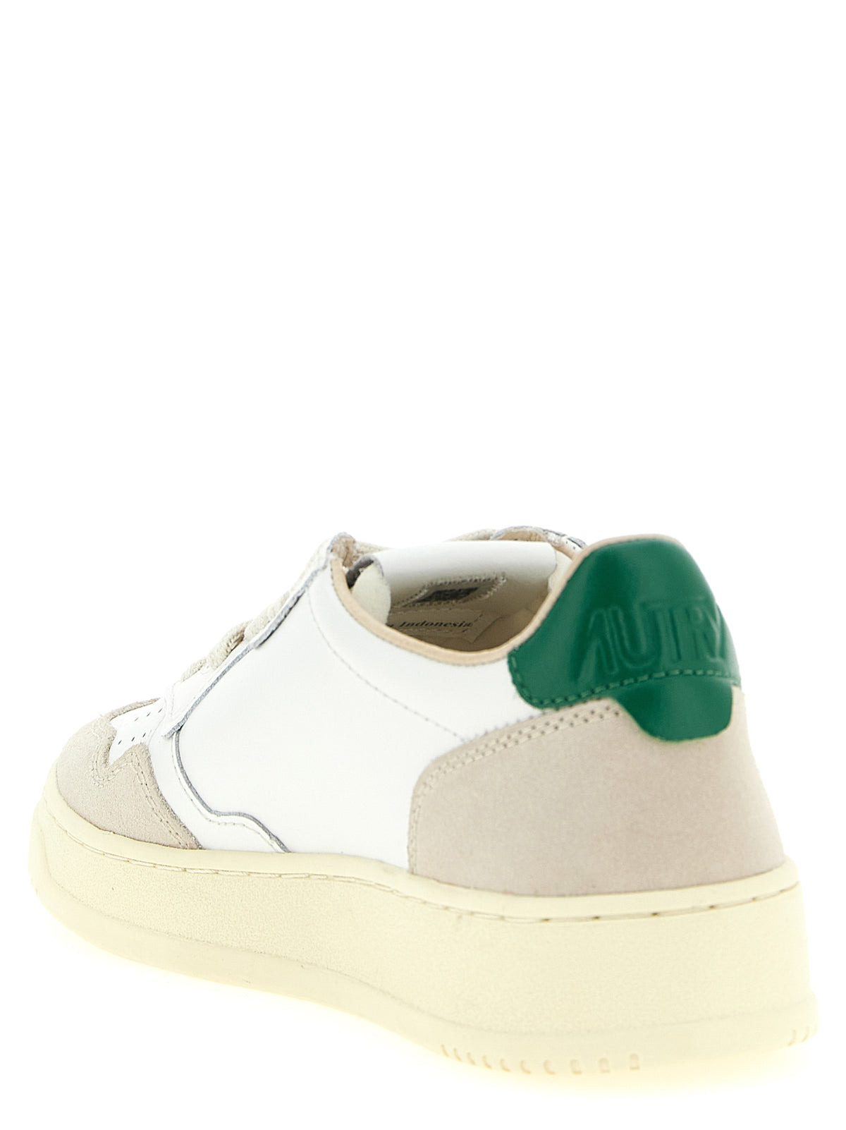 Autry Mehrfarbige Kalbsleder-Sneaker mit niedrigem Schaft
