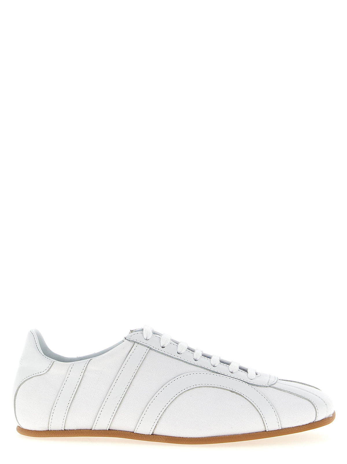 TOTEME Weiße Low-Top-Sneaker aus recycelter Baumwolle