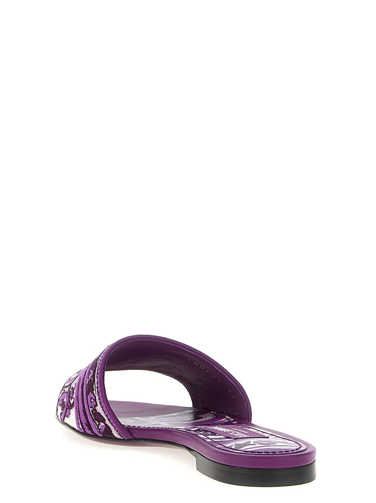 Dolce & Gabbana Lila Baumwoll-Slipper