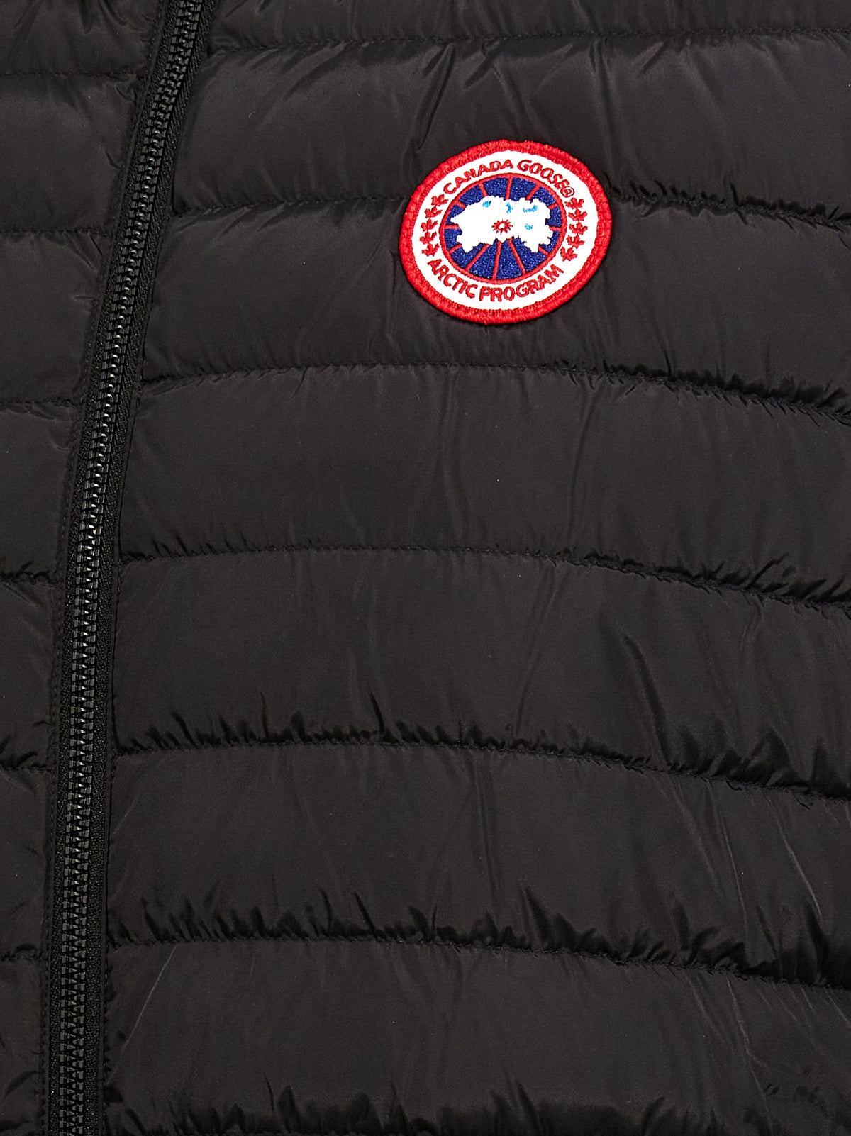 Canada Goose Schwarze ärmellose Jacke aus Polyamid