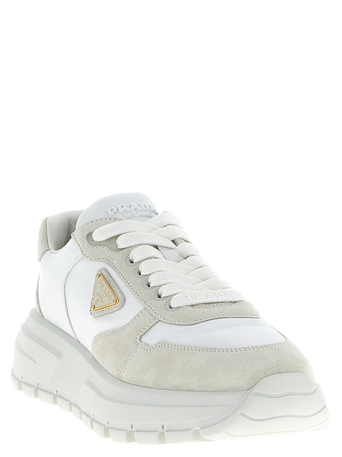 Prada Weiße Sneaker aus Polyamid