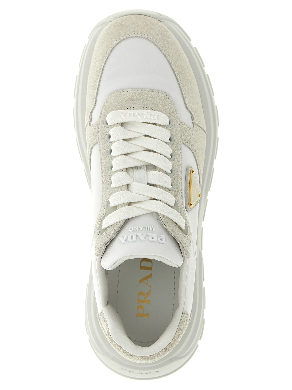 Prada Weiße Sneaker aus Polyamid