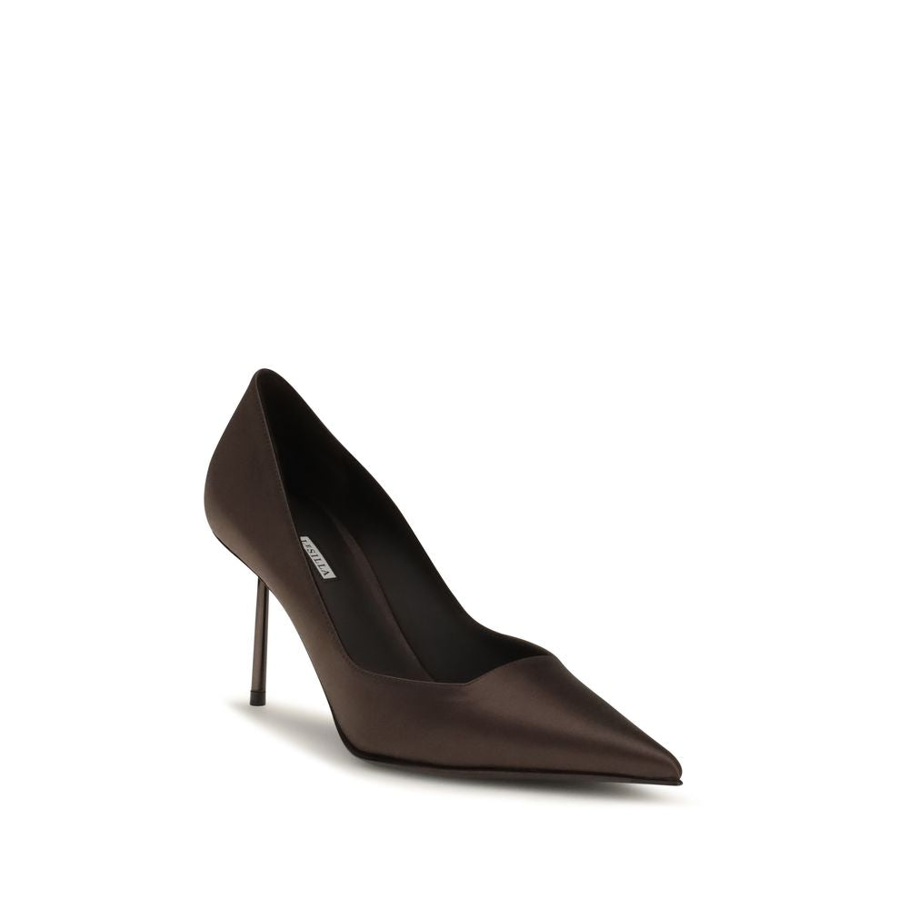 LE SILLA Braune Kalbsleder Bos Taurus High Heel Pumps