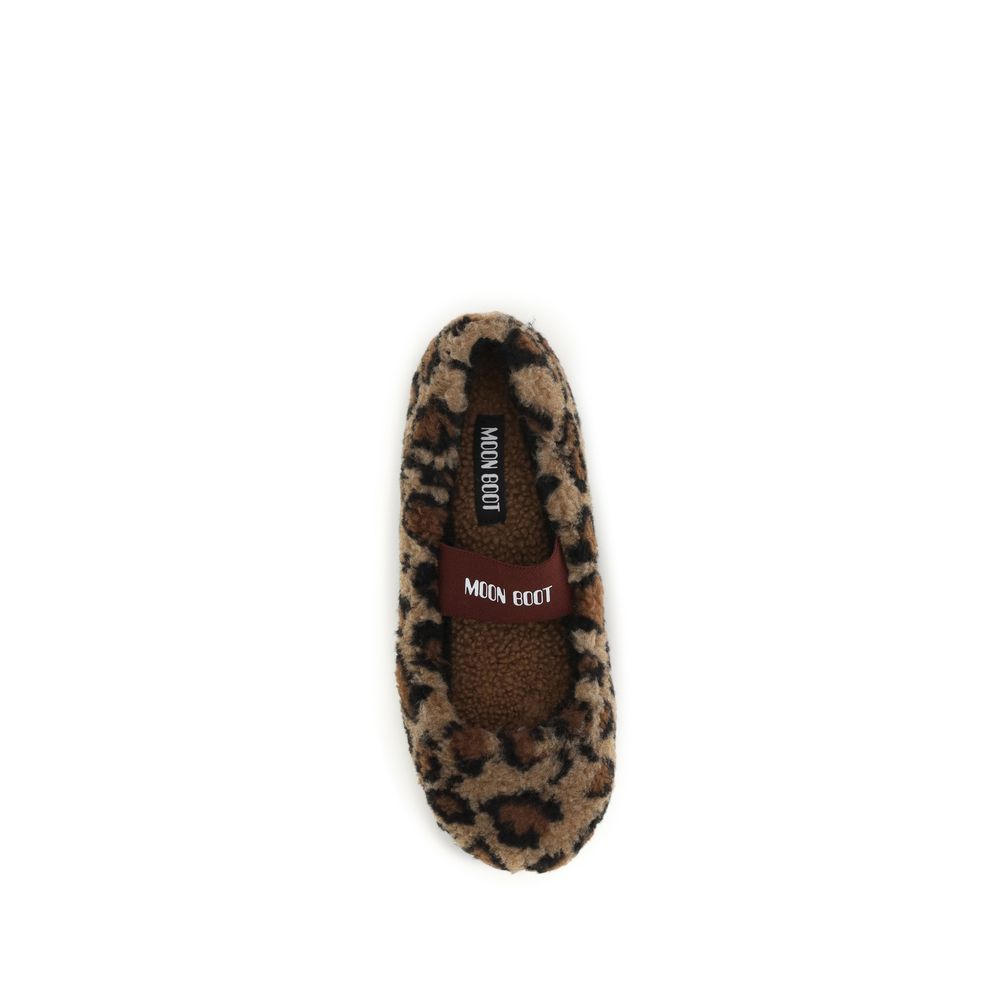 Moon Boot Braune Ballerinas aus Polyester