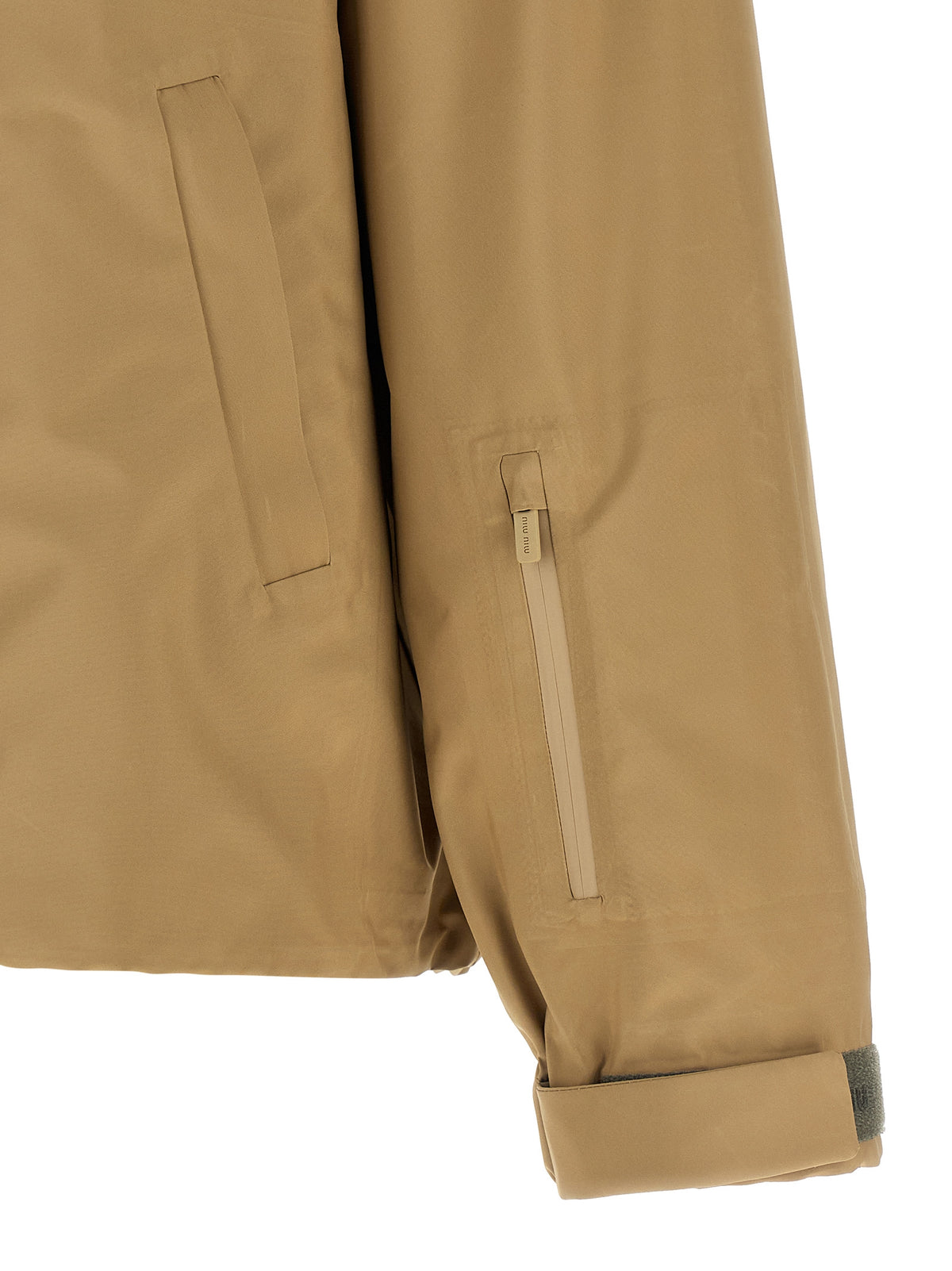 Miu Miu Beige Jacke aus recyceltem Polyester