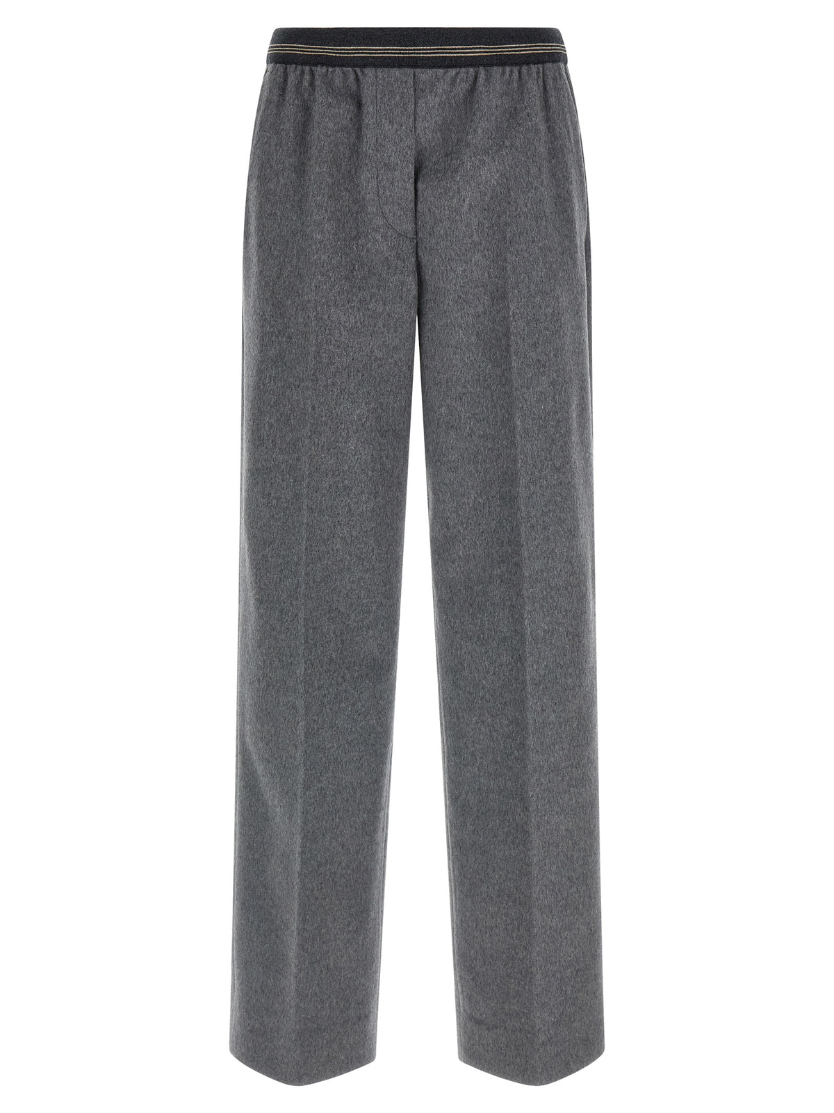 Miu Miu Graue Hose aus reiner Schurwolle