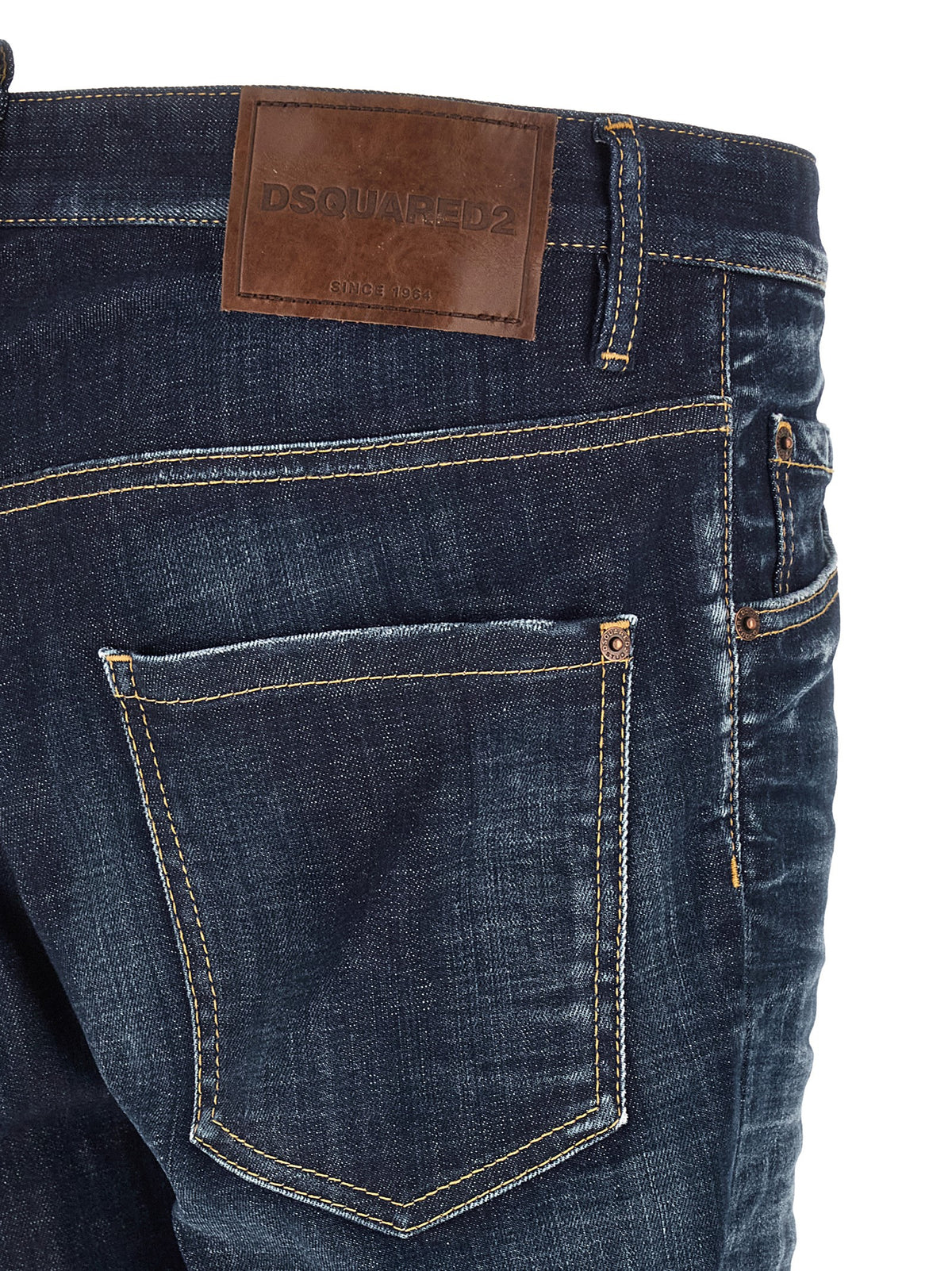 Dsquared² Blaue Jeans aus Baumwolle im geraden Schnitt