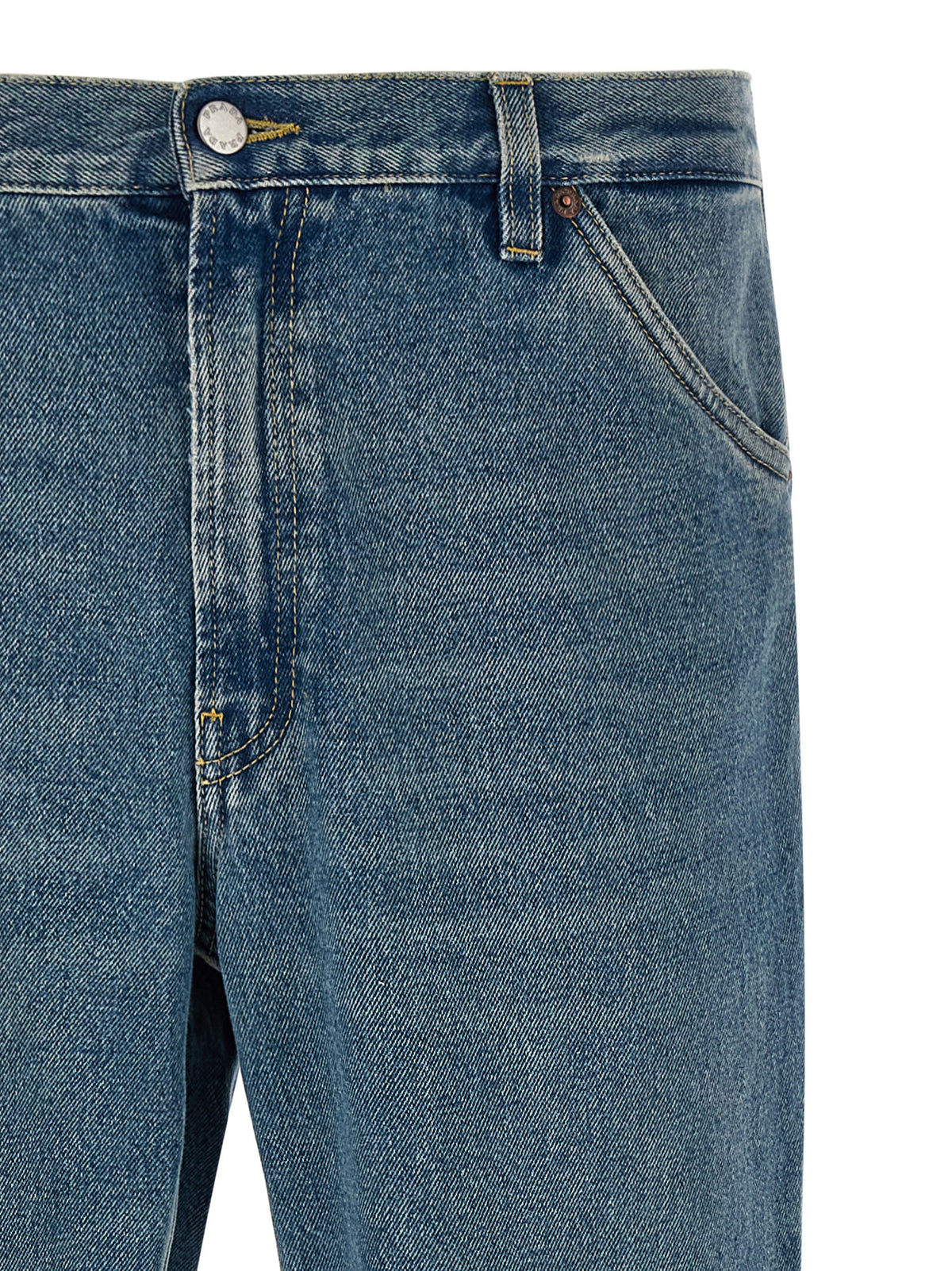 Prada Blaue Jeans aus Baumwolle im geraden Schnitt