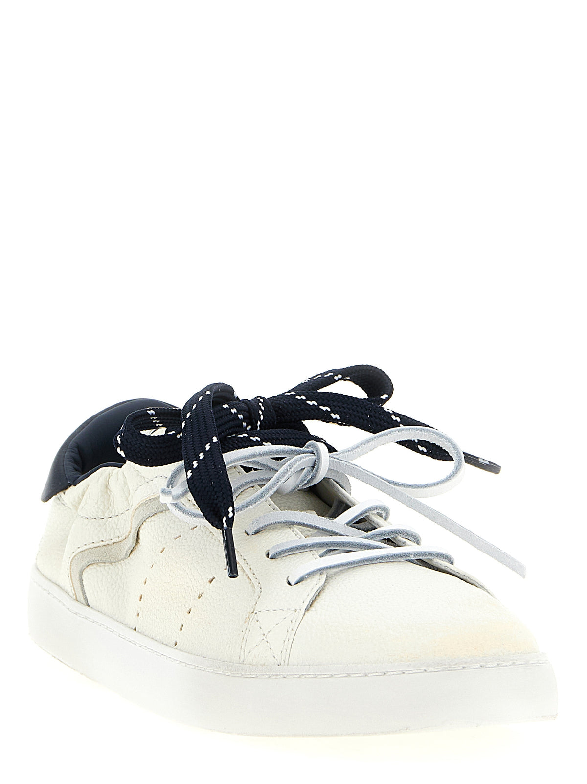 Miu Miu Blaue Kalbsleder Low-Top-Sneaker