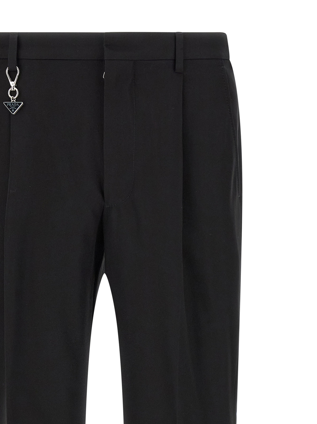 Prada Schwarze Baumwoll-Freizeithose
