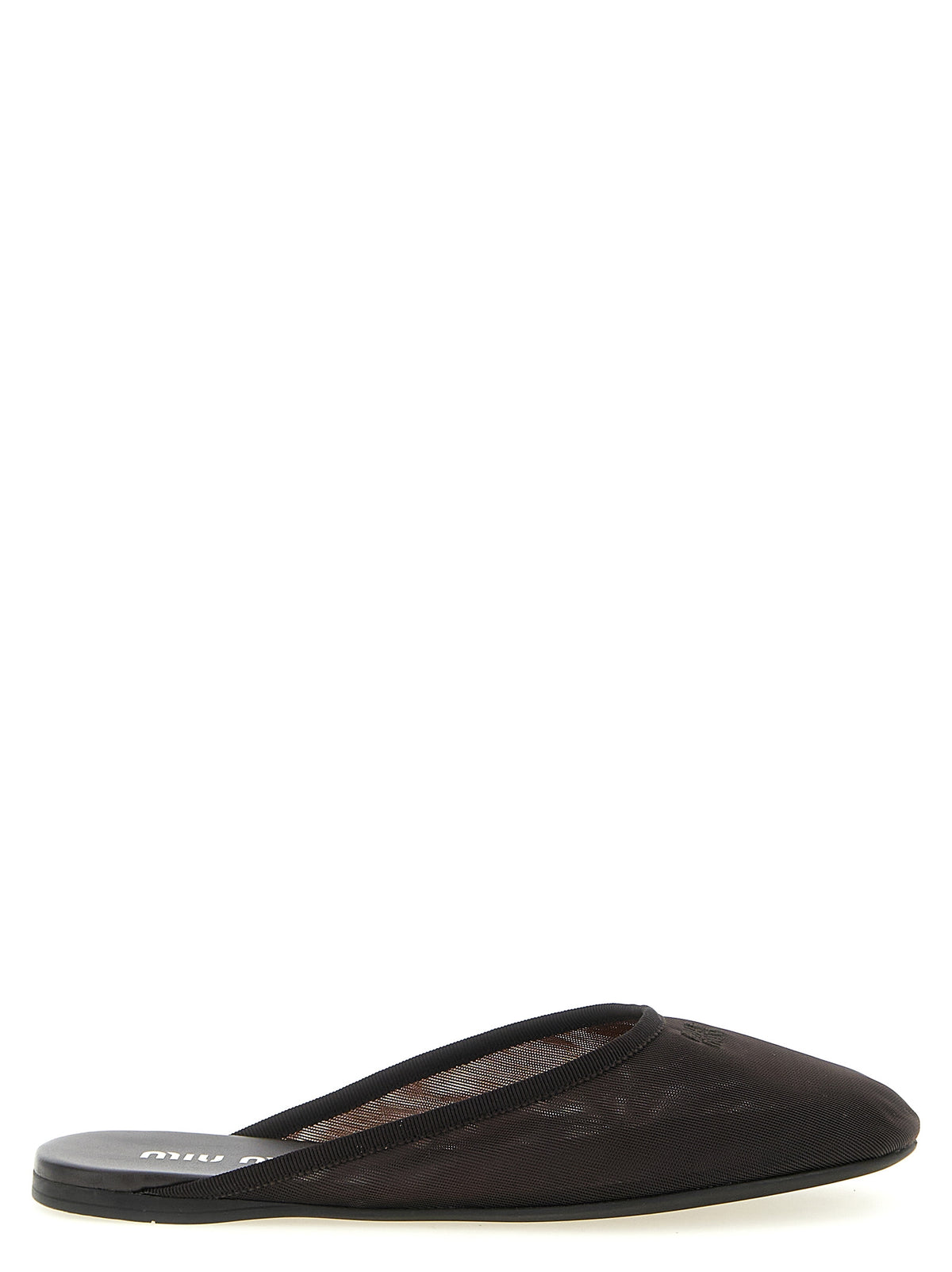 Miu Miu Schwarze Ballerinas aus recyceltem Polyester