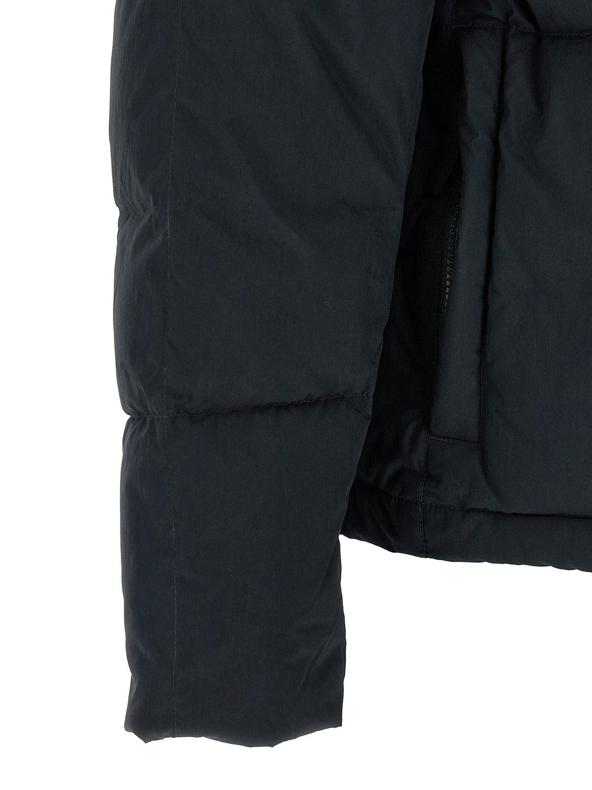 Stone Island Blaue Baumwolljacke in voller Länge