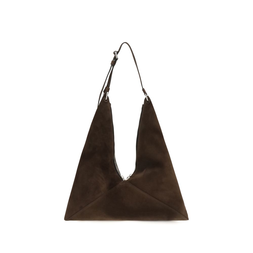 Moschino Braune Kalbsleder-Tasche Bos Taurus