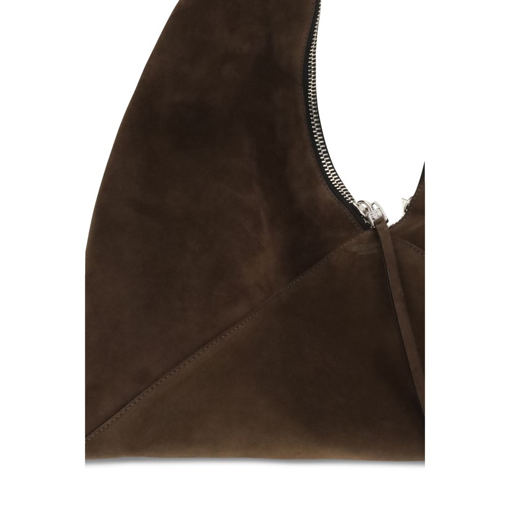 Moschino Braune Kalbsleder-Tasche Bos Taurus