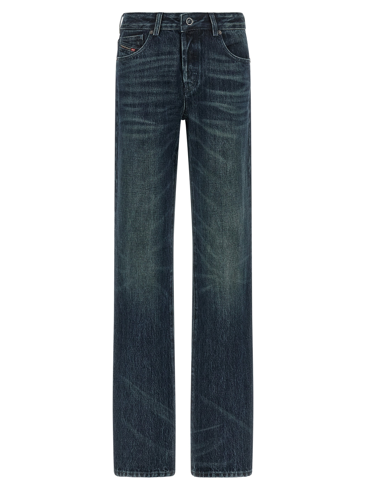 Diesel Blaue Jeans aus Baumwolle im geraden Schnitt