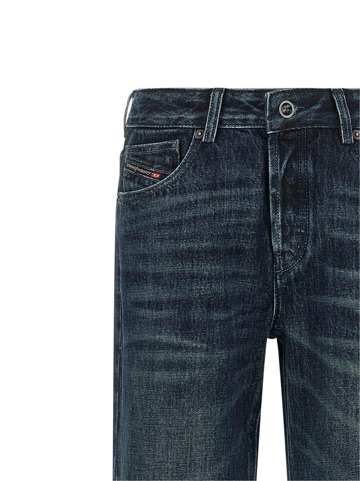 Diesel Blaue Jeans aus Baumwolle im geraden Schnitt