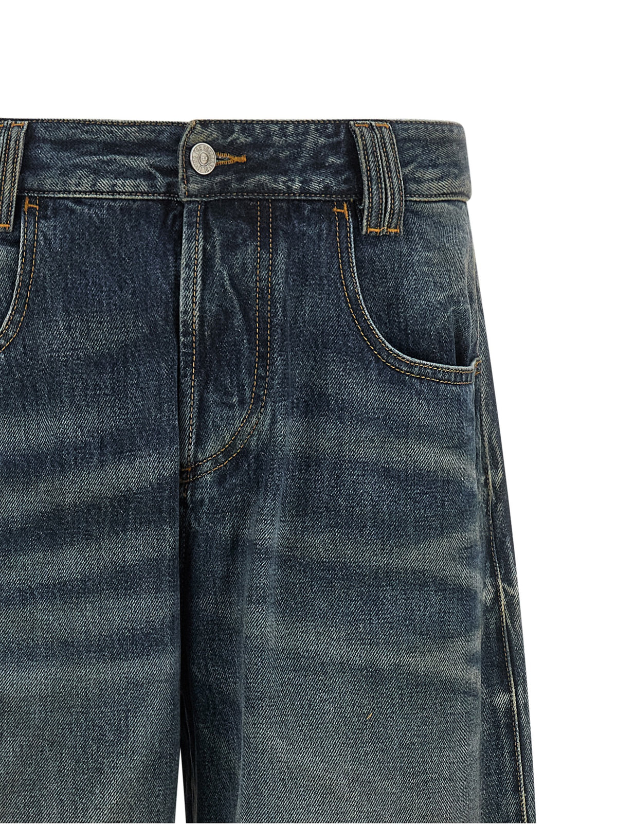 Diesel Blaue Baumwolljeans im Relaxed Fit