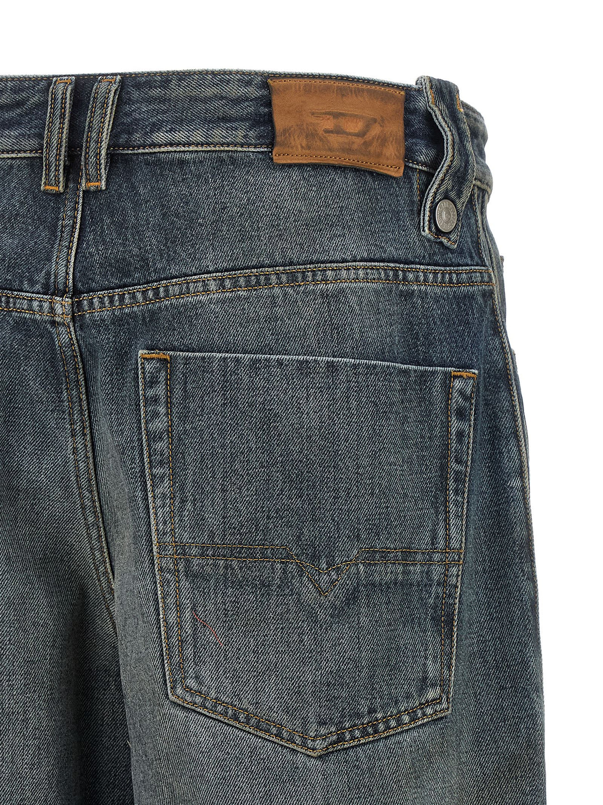 Diesel Blaue Baumwolljeans im Relaxed Fit