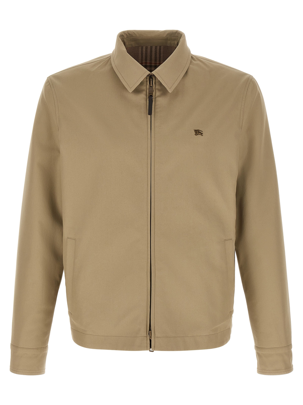 Burberry Beige Wollmantel Lang