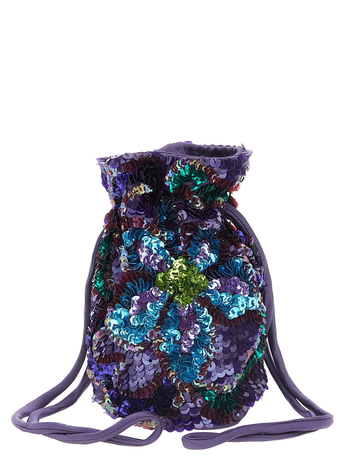 P.A.R.O.S.H. Schultertasche aus violettem Polyamid