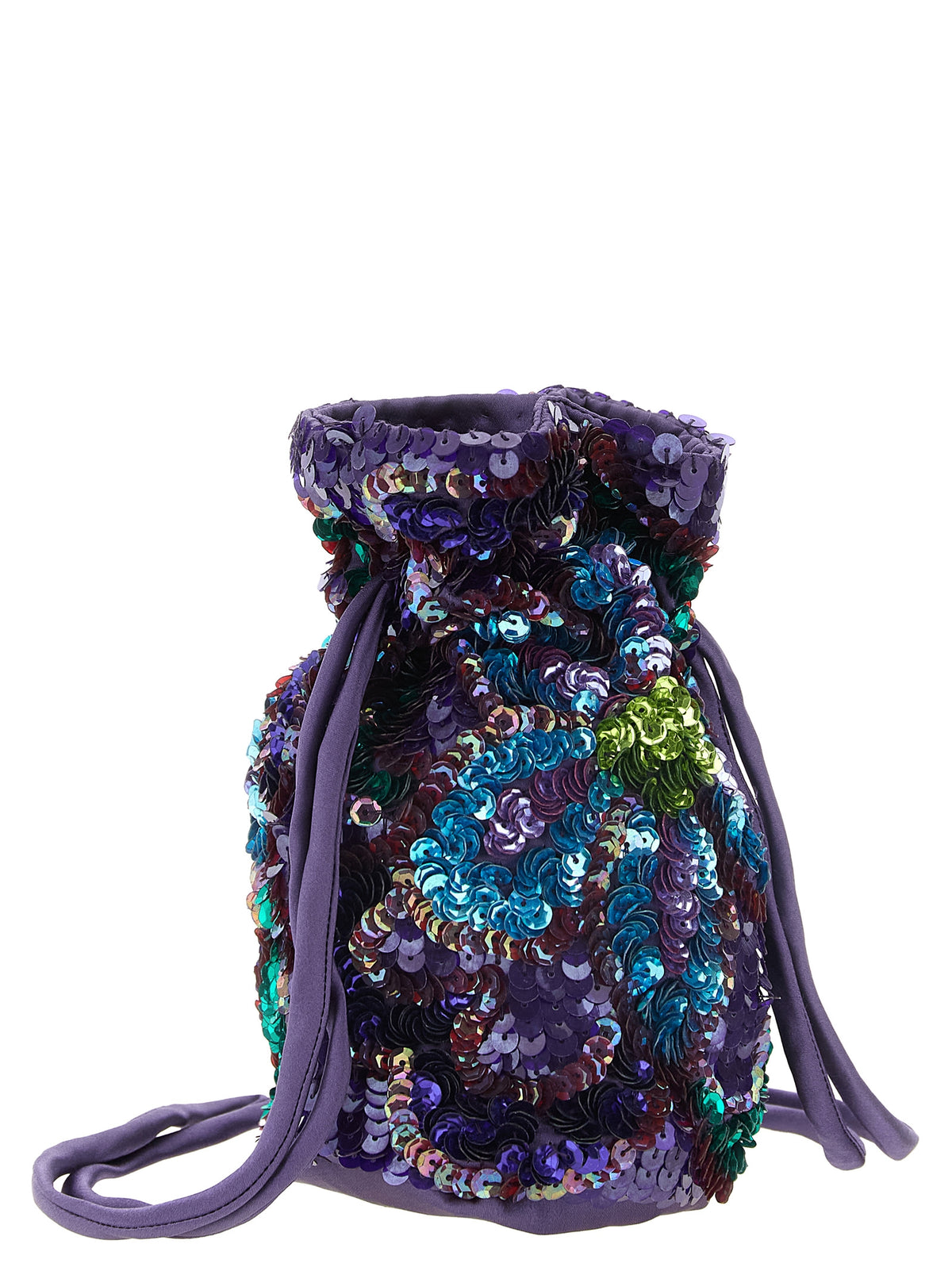 P.A.R.O.S.H. Schultertasche aus violettem Polyamid