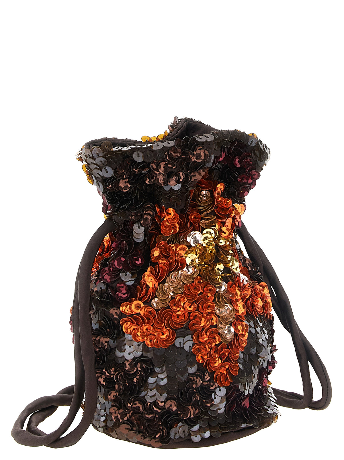 P.A.R.O.S.H. Schultertasche aus braunem Polyamid