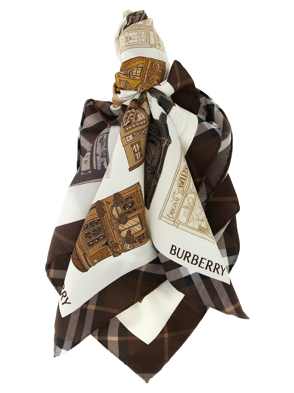 Burberry Mehrfarbiger Satin-Schal