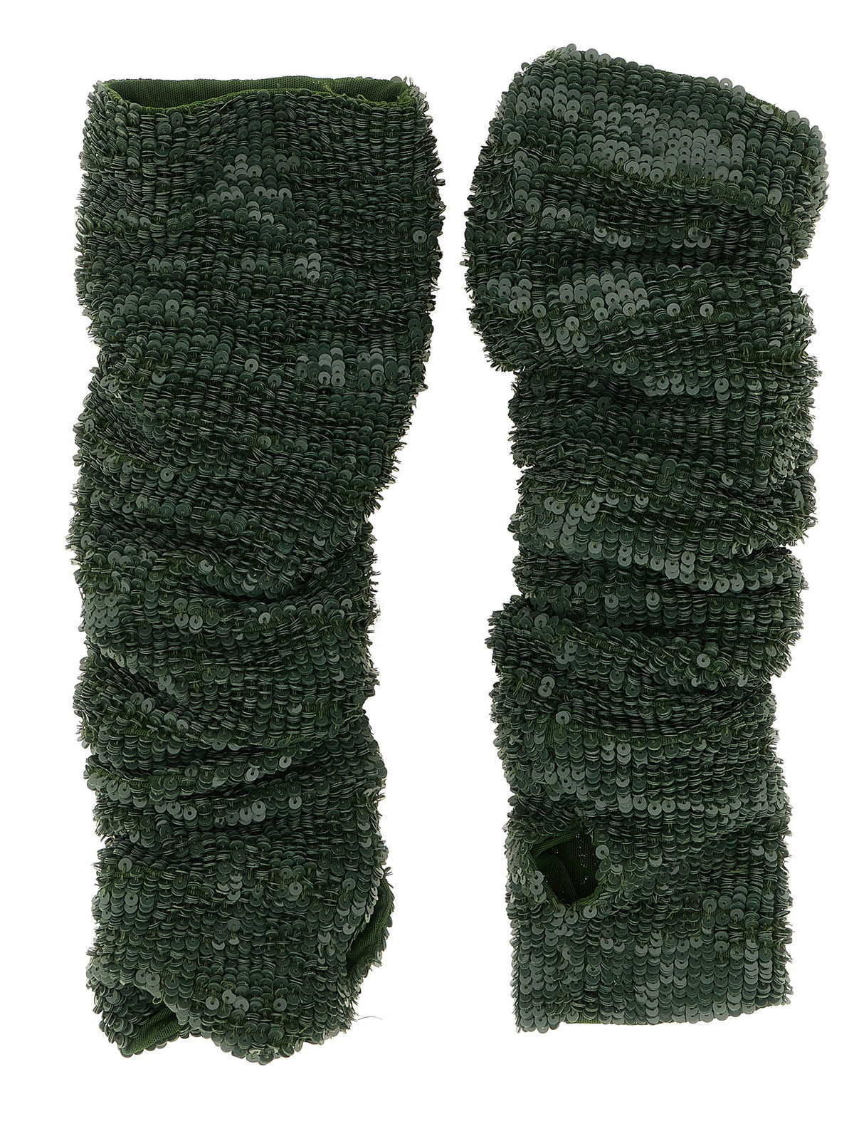 P.A.R.O.S.H. Zweifarbige Polyamid-Handschuhe