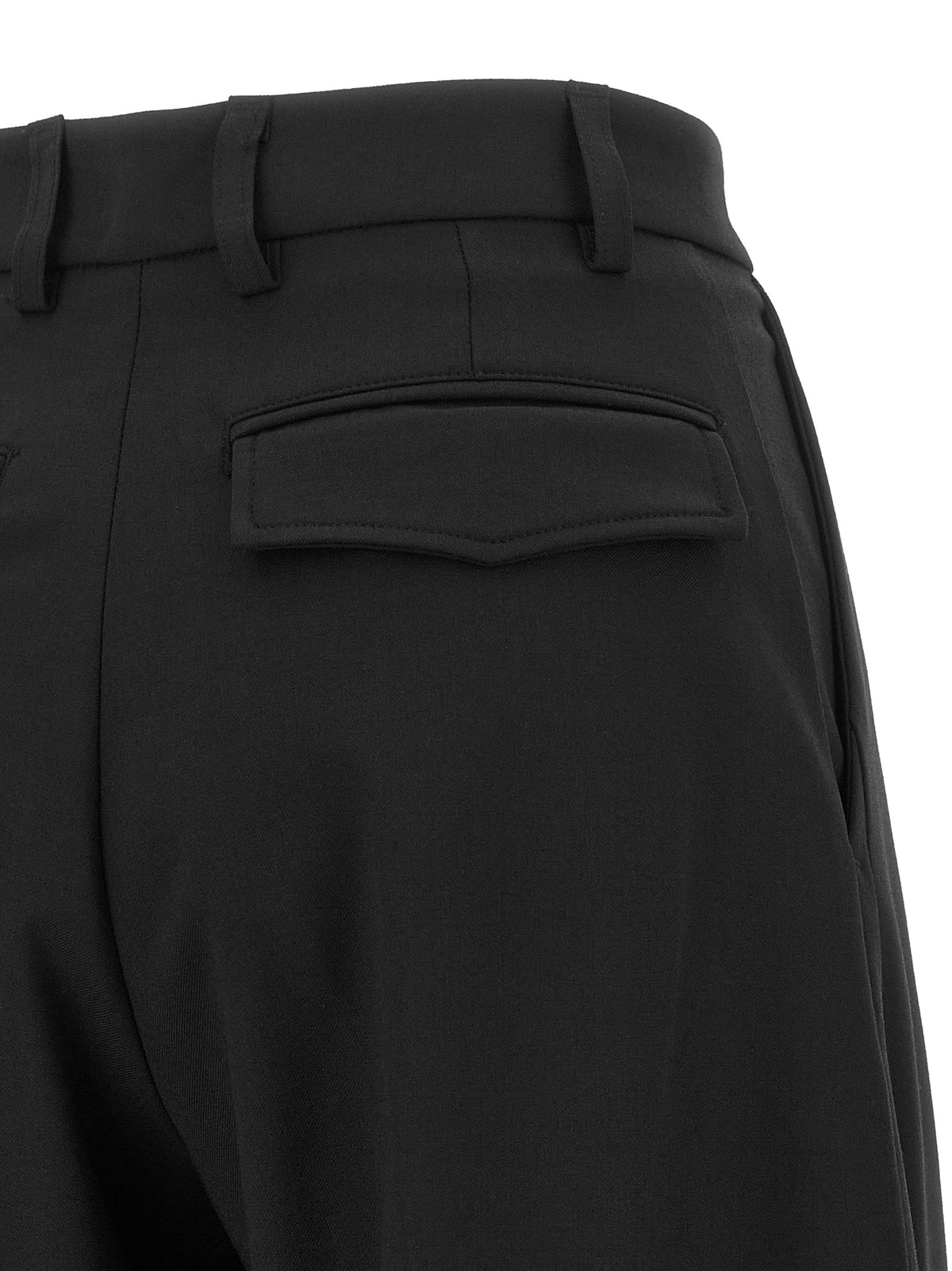 THELATEST Schwarze Palazzo-Hose aus Polyester