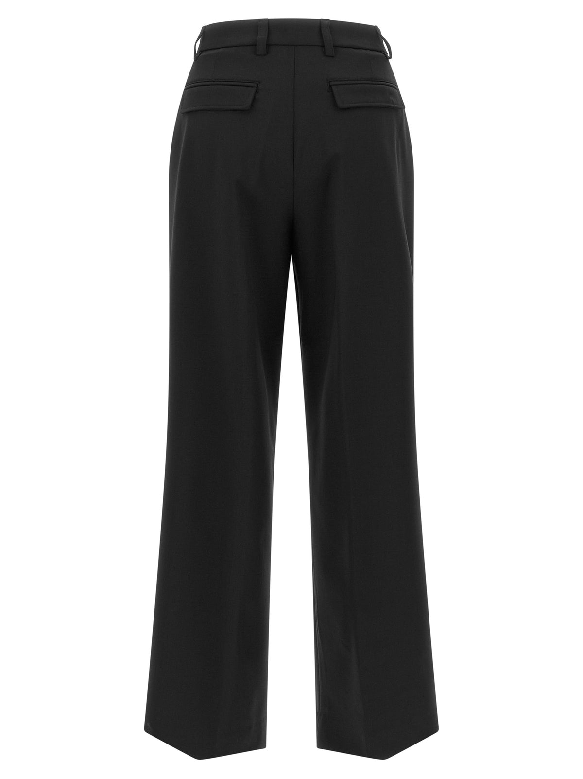 THELATEST Schwarze Palazzo-Hose aus Polyester