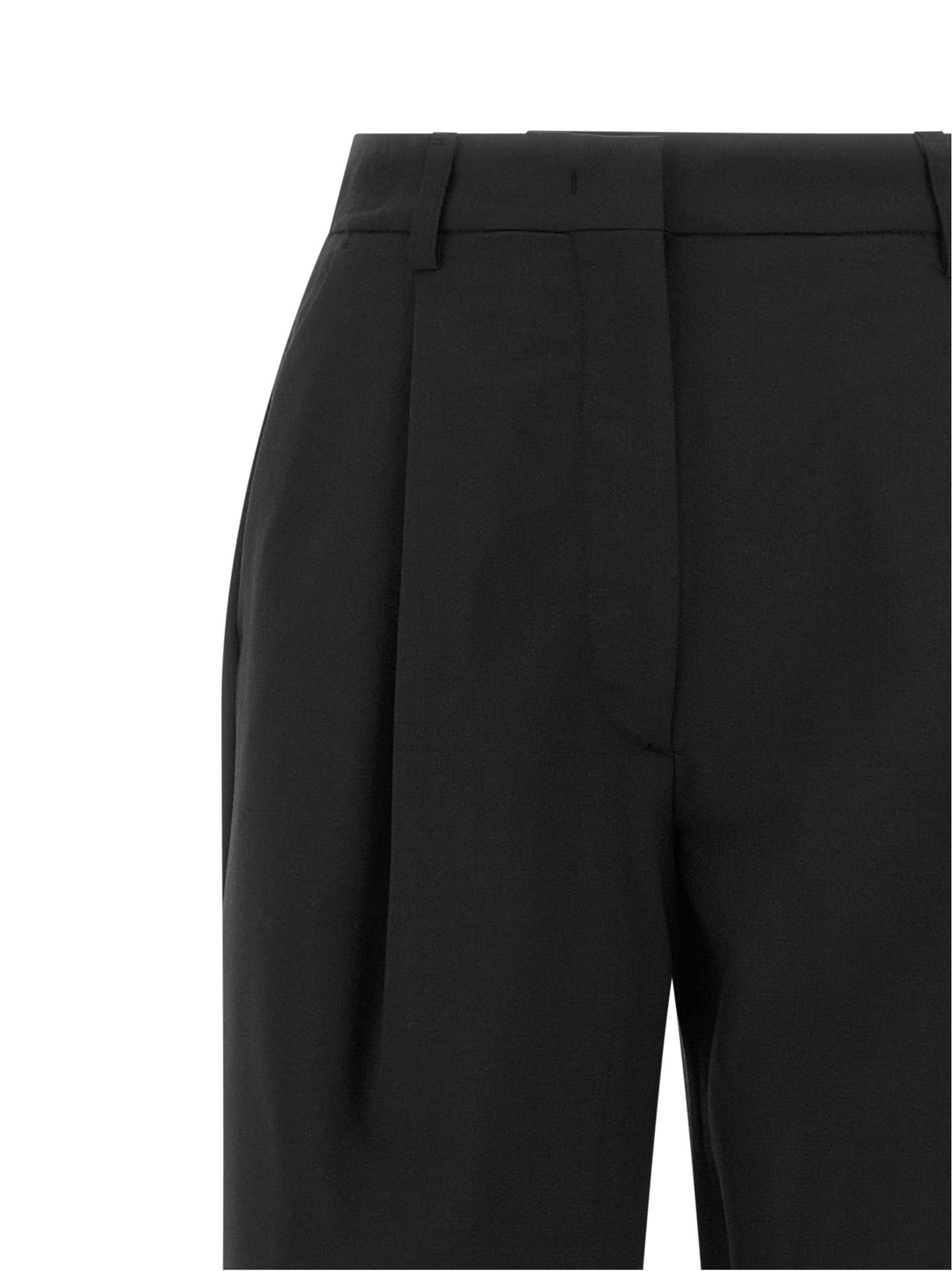 THELATEST Schwarze Palazzo-Hose aus Polyester